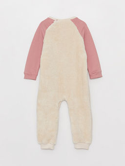 Bisiklet Yaka Uzun Kollu Nak?? Detayl? Pel?? K?z Bebek Tulum - Waikiki фото 3