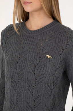 Женский свитер антрацитового цвета - U.s. polo assn фото 14