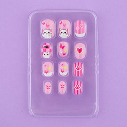Детские накладные ногти Котик, 12 шт. - Выбражулька фото 4