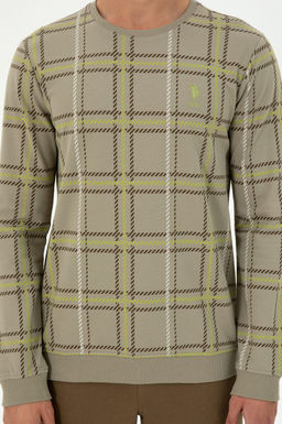 Мужской свитшот светло-хаки Неожиданная скидка в корзине - U.s. polo assn фото 6