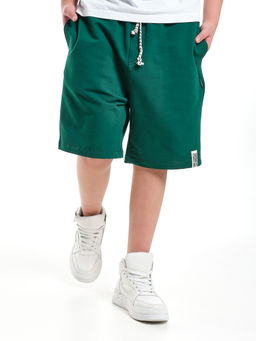 Шорты свободного кроя для мальчиков подростков 22-7638 черный - Mini maxi фото 12