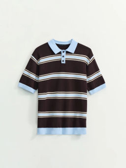 Джемпер поло в полоску / Zarina  фото 8