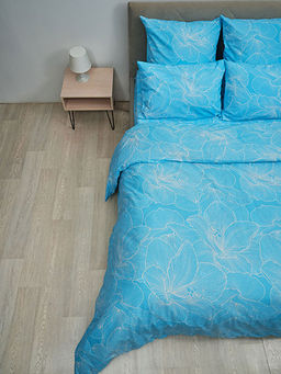 Пододеяльник поплин - Вернисаж, цвет голубой - Гармония уюта фото 2