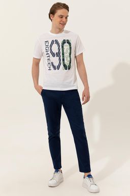 U. S. Polo Assn Мужская белая футболка с круглым вырезом - U.s. polo assn фото 4