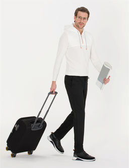Ekru Slim Fit Kap__onlu Triko Kazak
