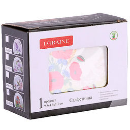 60284 Салфетница на стол 9,5х4,4х7,1см Цветущие Маки доломит LR (х60) - Mayer&boch фото 4