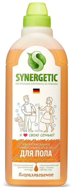 SYNERGETIC ДЛЯ МЫТЬЯ ПОВЕРХНОСТЕЙ флакон 1л  фото 3