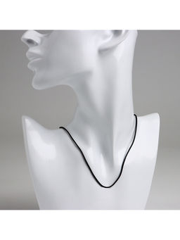 Цена за 10 шт. Шнурок кожаный d=1.5 мм, 55 см, чёрный