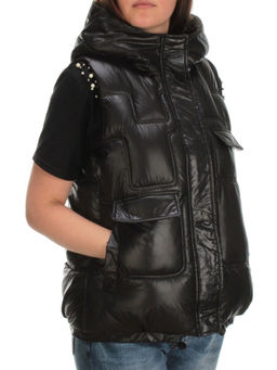 GB18401-2010-C BLACK Жилет женский демисезонный (120 гр. холлофайбера)