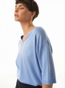 Conso/KJS 230717 - blue Джемпер женский