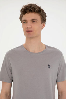 Мужская темно-серая базовая футболка Неожиданная скидка в корзине - U.s. polo assn фото 2