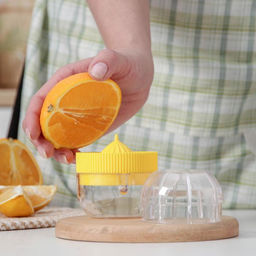 Цена за 2 шт. Соковыжималка для лимона Альтернатива, 7×7×8 см, пластик, жёлтый