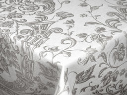 Скатерть 07С-36ЯК 140*220 "Шитье" цв. серый