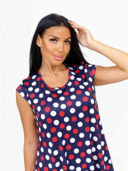 Сарафан женский, цвет синий красный