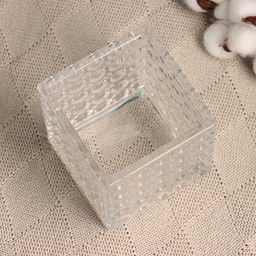 Декоративное кашпо для цветов «Куб», 12×12×12 см, стеклянное, Greengo
