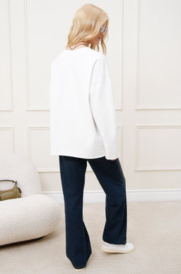 Женский лонгслив оверсайз из футера двухнитки Happyfox - Happy fox фото 7