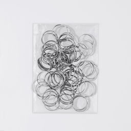 Цена за 2 шт. Кольцо для брелока d25мм набор 100 шт металл серебряный