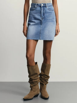 Джинсовая юбка мини / Zarina  фото 3