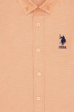 Базовая рубашка Brick с длинными рукавами для мальчика Неожиданная скидка в корзине - U.s. polo assn фото 3