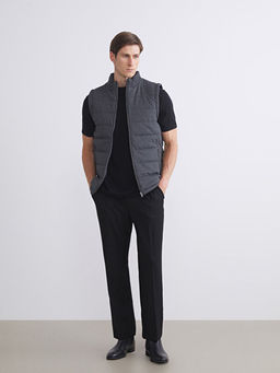 Slim Fit Dik Yaka Erkek ?i?me Yelek