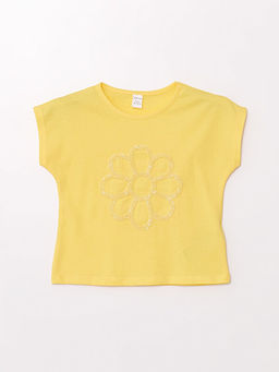 Bisiklet Yaka Basic K?sa Kollu K?z Bebek Ti??rt