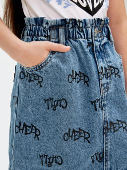 ACOOLA / Юбка джинсовая детская для девочек Metapod синий  фото 3