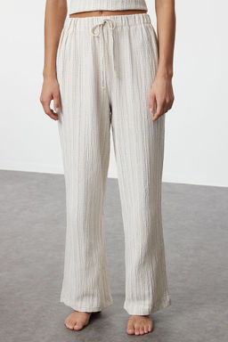 Trendyolmilla Siyah Baglama Detayl? Ip Ask?l? Dokuma Pijama Tak?m? THMSS24PT00402 фото 3