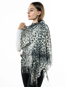 Яркий палантин с анималистичным принтом - Pretty mania фото 2
