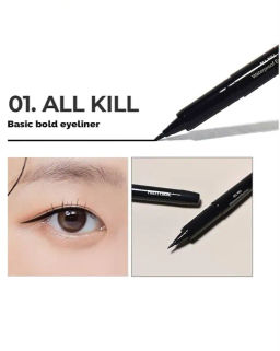 All Kill Waterproof Eyeliner - Подводка для глаз водостойкая черный цвет, 1 гр