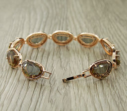 Султанит, браслет Лаура покрытие под золото, 18,5см - Agat77 фото 2