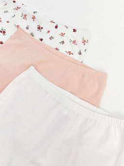 Beli Lastikli Bask?l? K?z Bebek Boxer 3l? - Waikiki фото 3