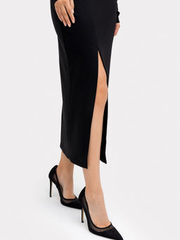 Платье женское макси в черном цвете - Mark formelle фото 7