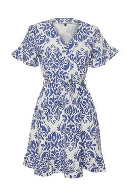 Siyah Kusakl? Cicekli F?rf?rl? Mini Dokuma Elbise TWOSS24EL00760 - Trendyolmilla фото 11