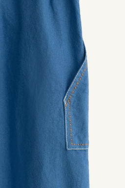 PANTAL?N BOLSILLOS PESPUNTES CONTRASTE LIMITED EDITION / Azul / ?ndigo - Zara фото 9