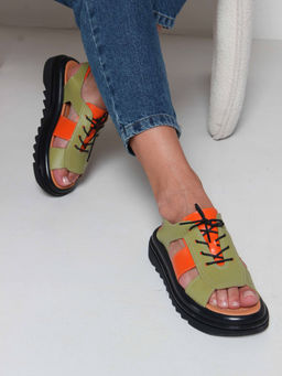 Босоножки 2029.2525bl. Авокадо оранжевый