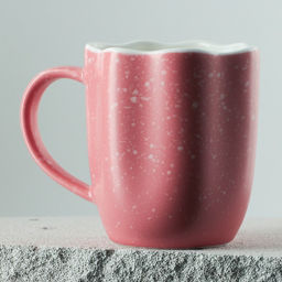 Кружка чайная керамическая «Розовая», 350 мл