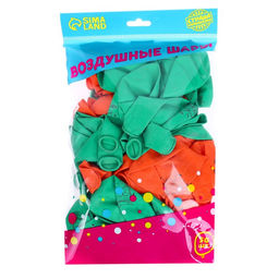 Воздушные шары латексные 12" «С днём рождения», 50 шт.