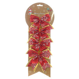 Набор из 4шт Изделие декоративное "Бант", L14 W1 H9 см