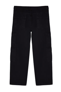 TRENDYOL MAN Siyah %100 Pamuk Genis Kal?p Kargo Cepli Jeans Bol Kot Pantolon TMNAW24JE00026 - Trendyolmilla фото 5