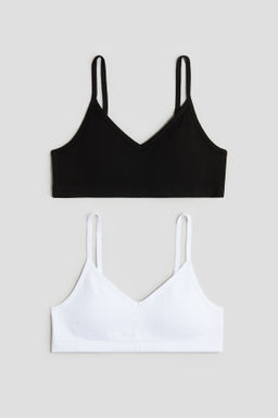 Pack de 2 crop tops con relleno - H&m фото 4