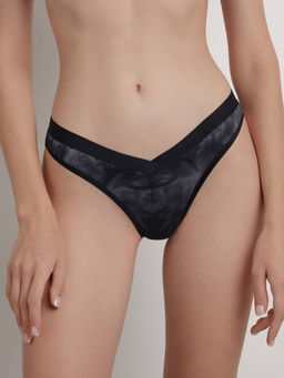 CONTE TIE DYE RIB LBR 2210 Трусы бразилиана с V-образной линией талии black tie dye