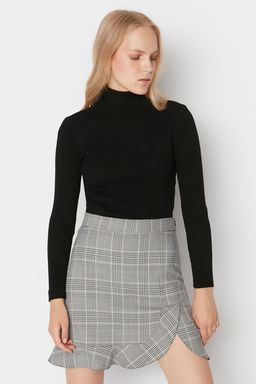 Siyah-Beyaz Ikili Paket Triko Kazak TWOAW22KZ1767 - Trendyolmilla фото 2