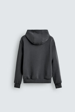 SUDADERA LAVADA SOFT CAPUCHA / Azul / Gris - Zara фото 8