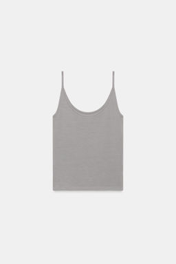 TOP TIRANTES FINOS / Gris perla - Zara фото 6