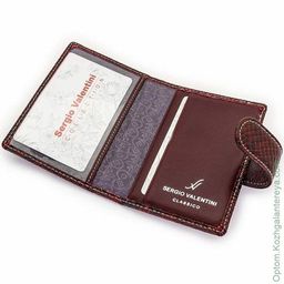 Женская кожаная визитница Sergio Valentini СВ 8137-010  фото 7