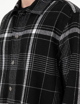 Siyah Comfort Fit Ekose Uzun Kollu G_mlek - Pierre cardin фото 7