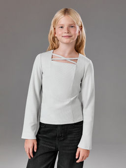 ACOOLA / Джемпер детский для девочек Sinai серый