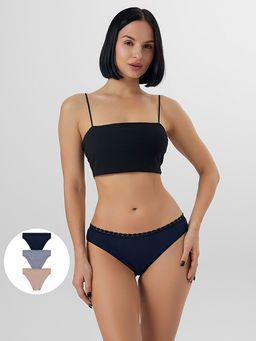 Трусы женские классические в наборе, 3 шт