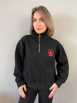 K12106 Толстовка (плотный хлопок) ЧЕРНЫЙ