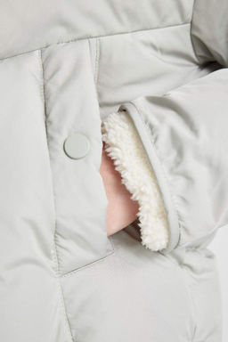 Пальто из тафты стандартного кроя - Defacto фото 6